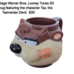 Looney Tunes Taz 3D Mug - Brown and Black